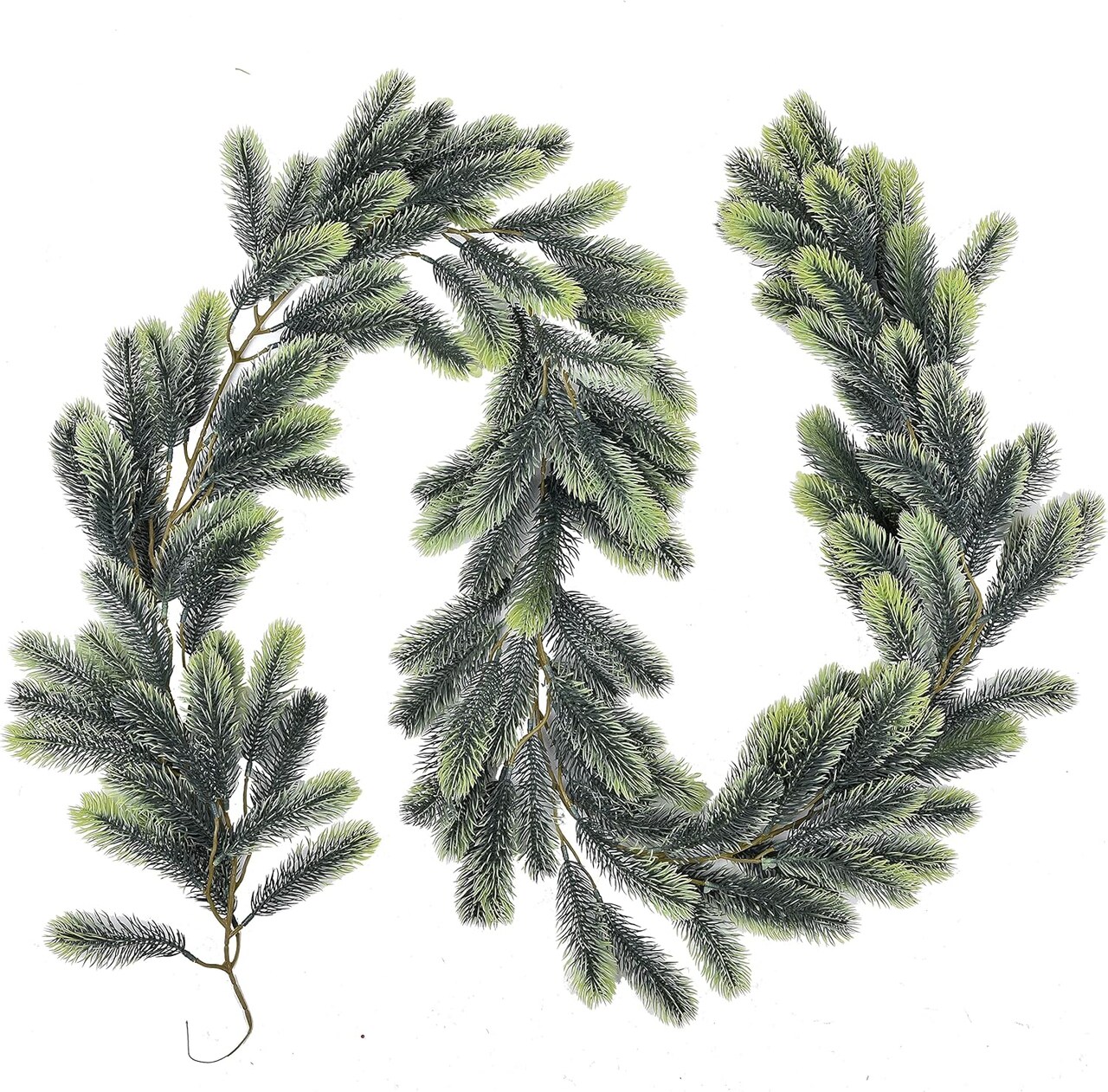 Artificial Christmas Pine Garland - 6 FT (Light Green)